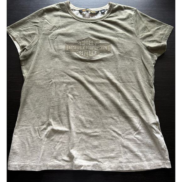 Harley Davidson Women's Ombre Effect Tinted Logo Short Sleeve Tee Size XL - Picture 1 of 8